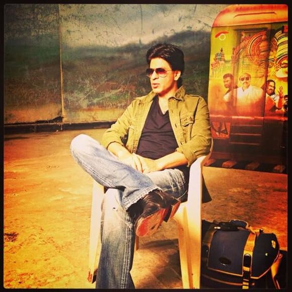 Shah Rukh Khan talks about what fun it was shooting for 'Chennai Express'. Pic courtesy: @MandviSharma