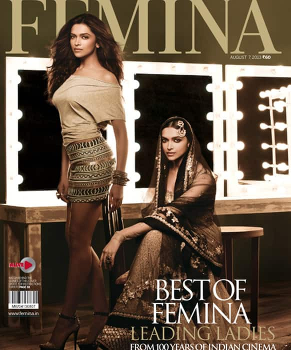 Double role! Deepika Padukone sizzles on the cover of Femina magazine, August issue. Pic courtesy: Pinkvilla