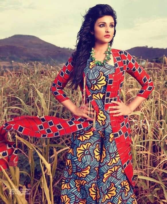 Parineeti Chopra sports a glamourous look for Filmfare's July 2013 issue.