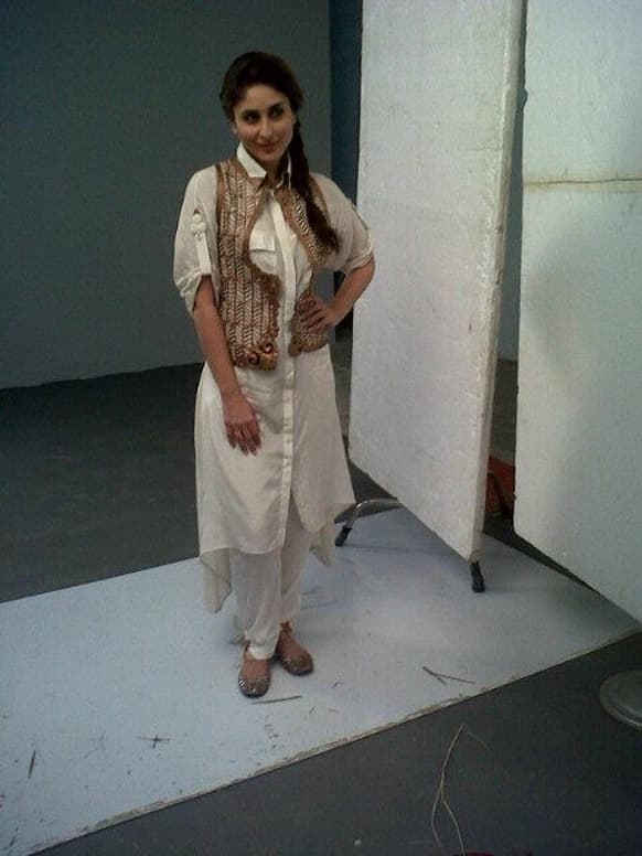 Kareena Kapoor wore a Nupur Kanoi dress for her dietitian's DVD launch event.