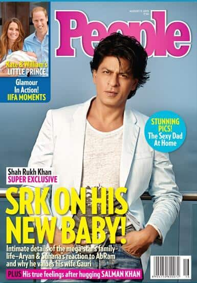 Shah Rukh Khan on the cover of People magazine, August issue. Pic courtesy: Pinkvilla