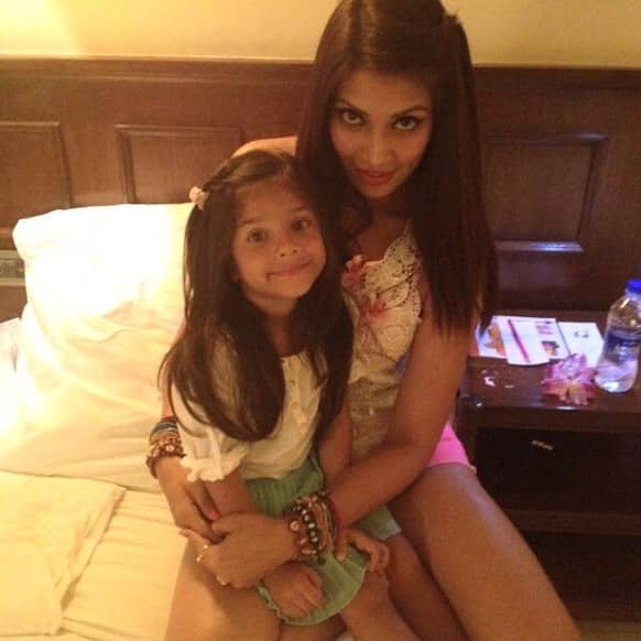 Bipasha Basu enjoying time with her little niece Nia.