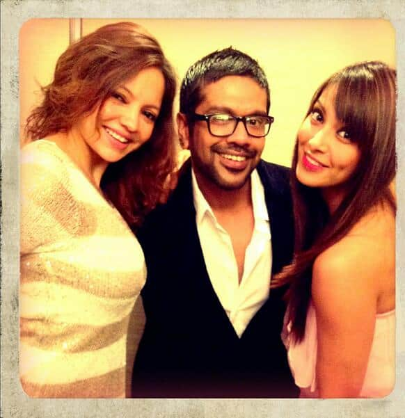 Bipasha Basu poses with her friends Rocky S and Deanne Panday.   Pic Courtesy: @bipsluvurself