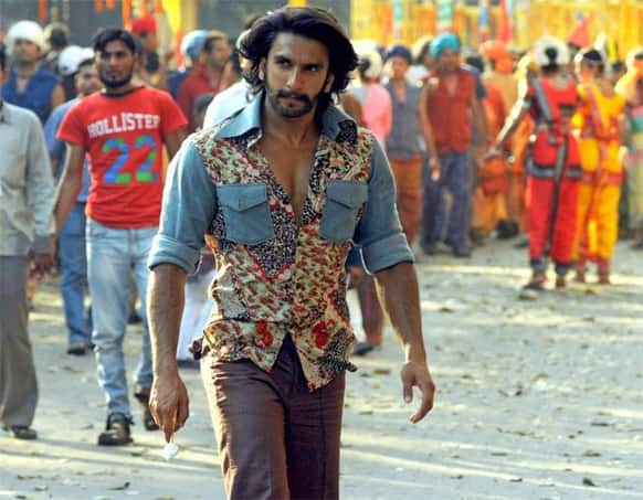 Ranveer Singh in full-on Gunda mode on the sets of 'Gunday'.