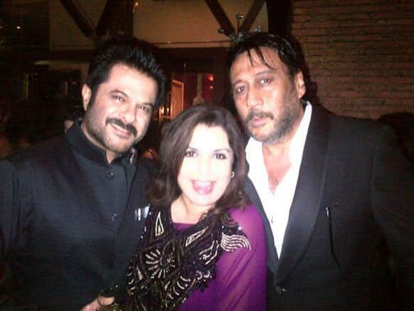 Farah Khan Poses at 'Mannat' with Anil Kapoor and Jackie Shroff, @TheFarahKhan