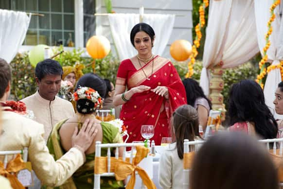 Sridevi in a still from her comeback film 'English Vinglish'.