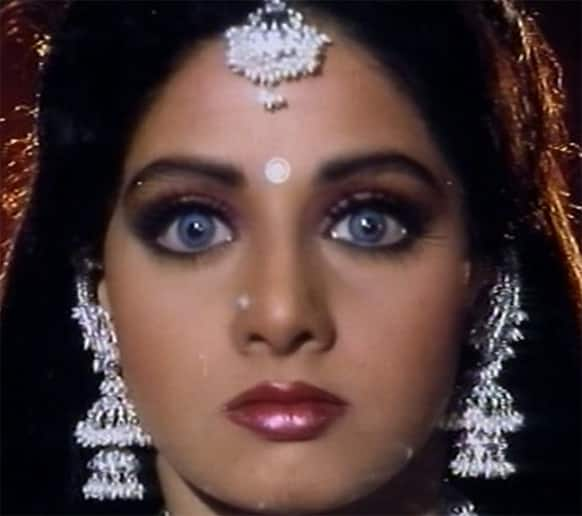 Blue eyes marked her look in 'Nagin' and 'Nigahen'.