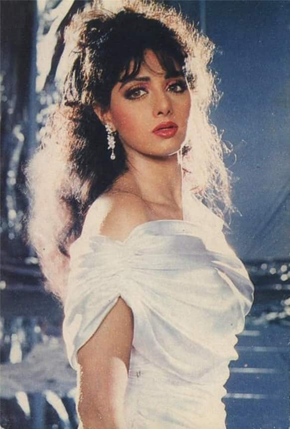 A hot and glamourous Sridevi.