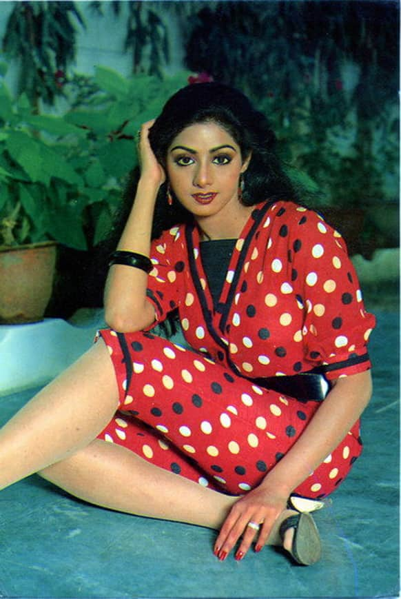 Sridevi was overweight initially. But then she went the Rekha way, and lost a lot of weight.