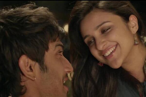 Sushant Singh Rajput and Parineeti Chopra in a still from 'Shuddh Desi Romance'.