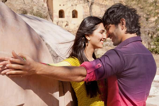 Sushant Singh Rajput and Vaani Kapoor in a still from 'Shuddh Desi Romance'.