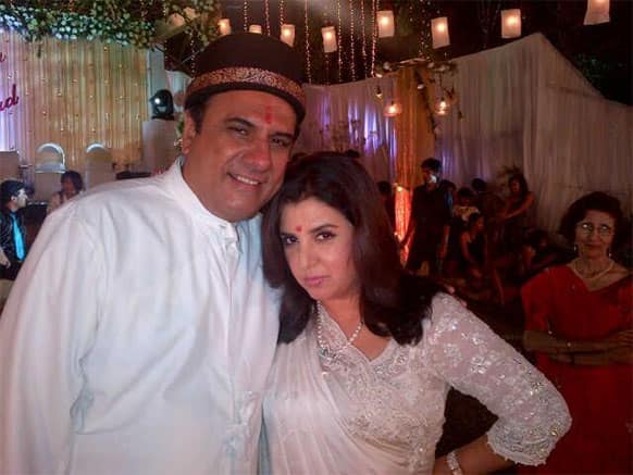 Farah Khan with Boman Irani celebrating Pateti, Pic Courtesy: @TheFarahKhan