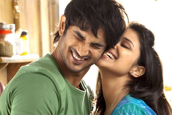 Sushant Singh Rajput and Parineeti Chopra in a still from 'Shuddh Desi Romance'. 