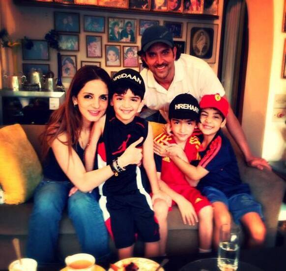 Hrithik Roshan is enjoying a family time.