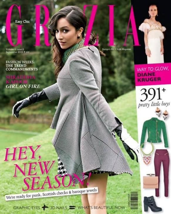 Chic and smart Shraddha Kapoor gets featured on the cover of Grazia India's latest issue.