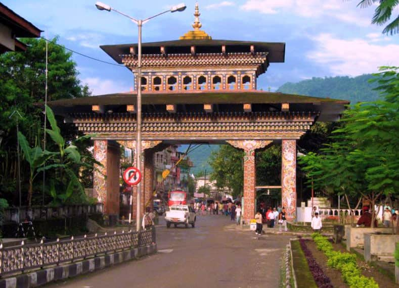 The Bhutan Gate which divides India and Bhutan- Image Courtesy- Linda De Volder