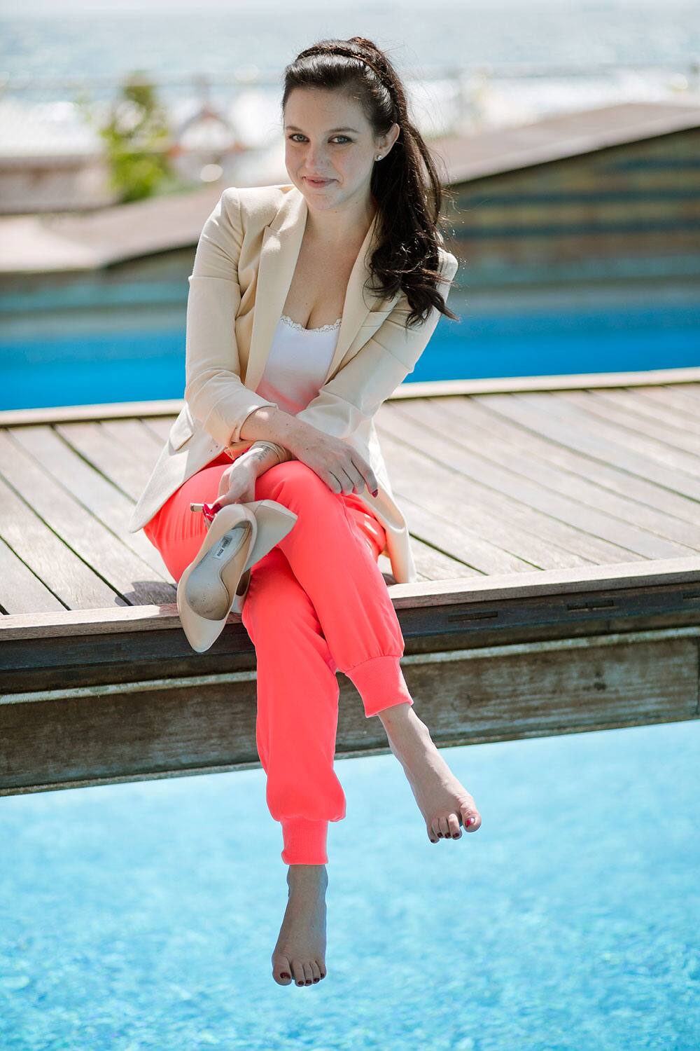 Actress Claudia Levy poses for portraits at the 70th edition of the Venice Film Festival.