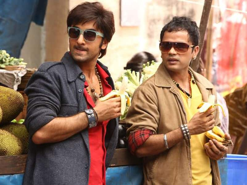 Ranbir Kapoor in a still from 'Besharam'.