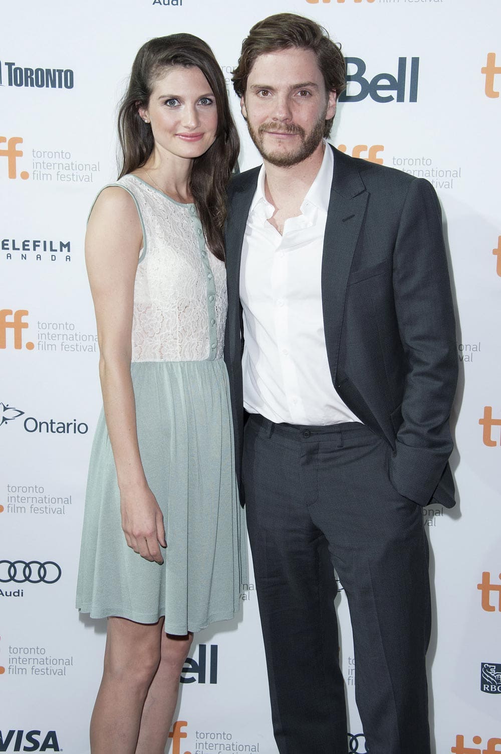 Actor Daniel Brühl and Felicitas Rombold arrive at the premiere of 