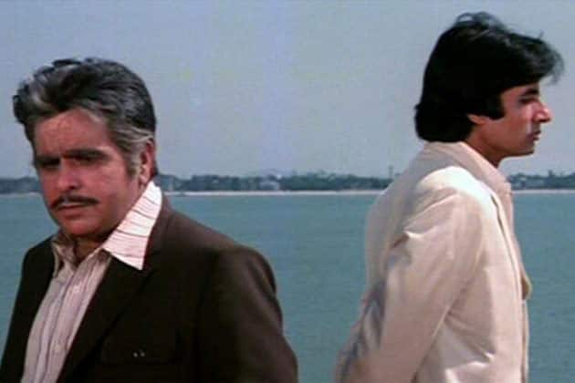 Dilip Kumar and Amitabh Bachchan in a still from the movie 'Shakti'.