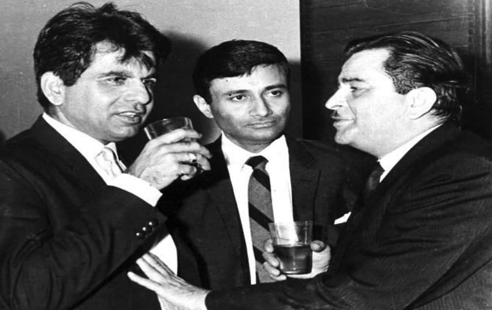 Dilip Kumar along with late legendary actor Dev Anand