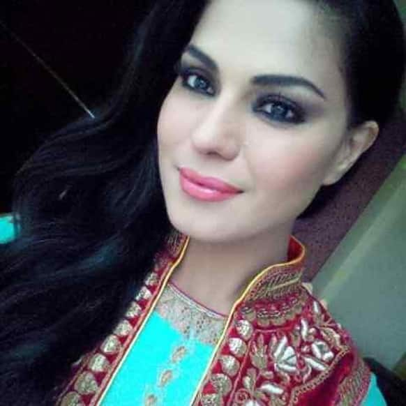 Veena Malik is dolled-up to promote her new film 'Supermodel' in Jaipur.