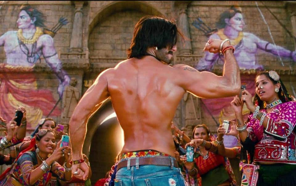 Ranveer Singh in a still from Sanjay Leela Bhansali's 'Ramleela'.