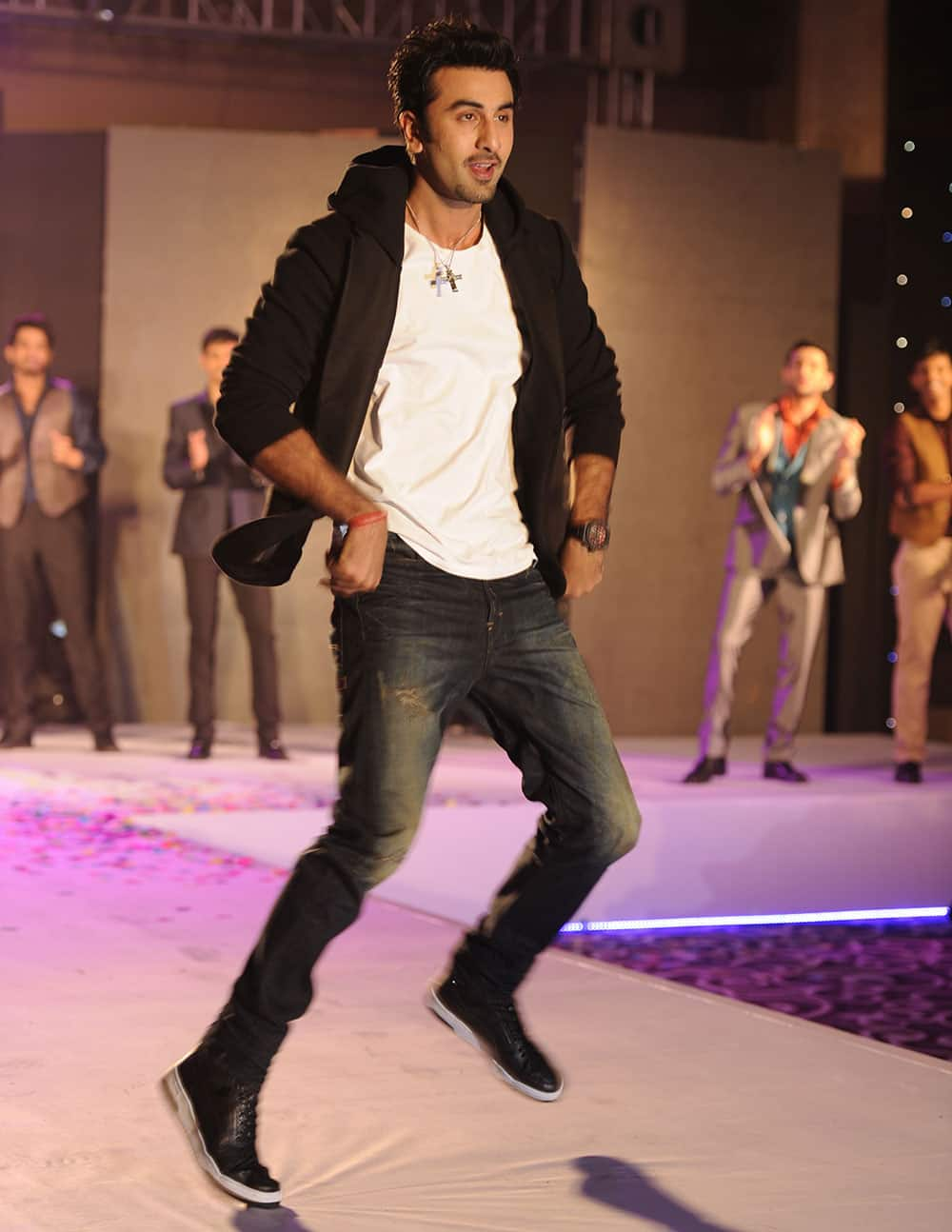 Ranbir Kapoor at the unveiling of Indigo Nation new collection in Mumbai. Pic Courtesy: DNA