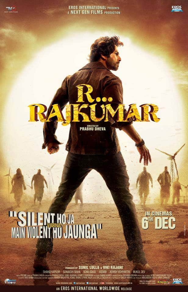 Check out the brand new poster of Shahid Kapoor and Sonakshi Sinha starrer- 'R...Rajkumar'. Pic courtesy: Facebook