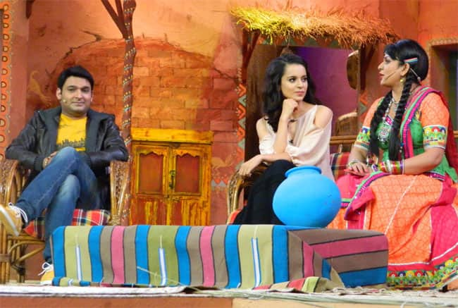 Kangana Ranaut on the sets of Kapil Sharma's 'Comedy Nights With Kapil'.