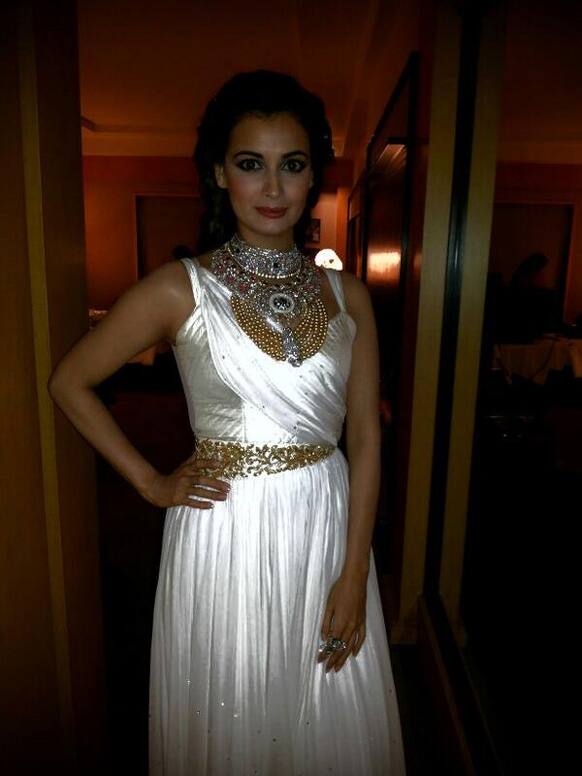 Dia Mirza shared this picture on Twitter. She was at an event.