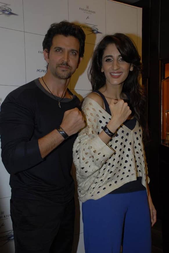 Hrithik Roshan launched Farah Khan's 'Krrish 3' jewellery line yesterday. (Pic courtesy: DNA)