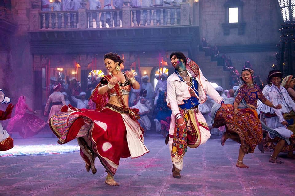 Deepika Padukone and Ranveer Singh in a still from Sanjay Leela Bhansali's 'Ramleela'. Pic courtesy: Facebook