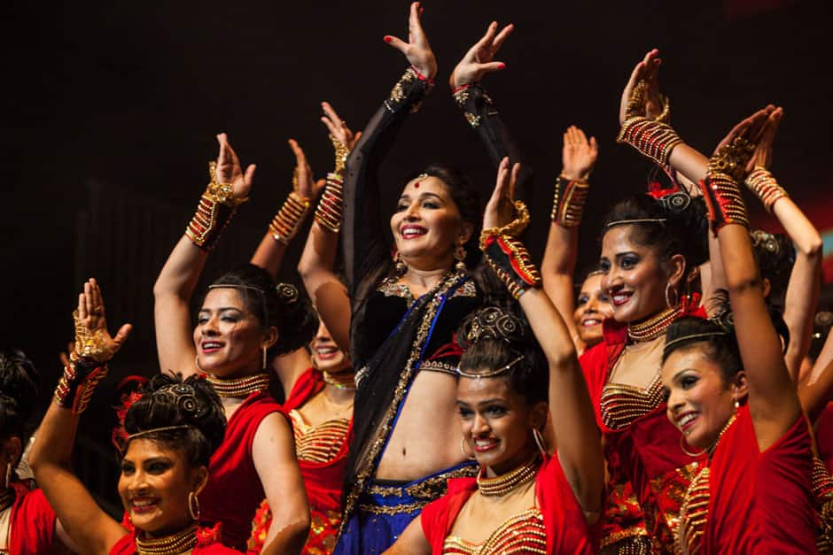 Madhuri Dixit during one of her performances.