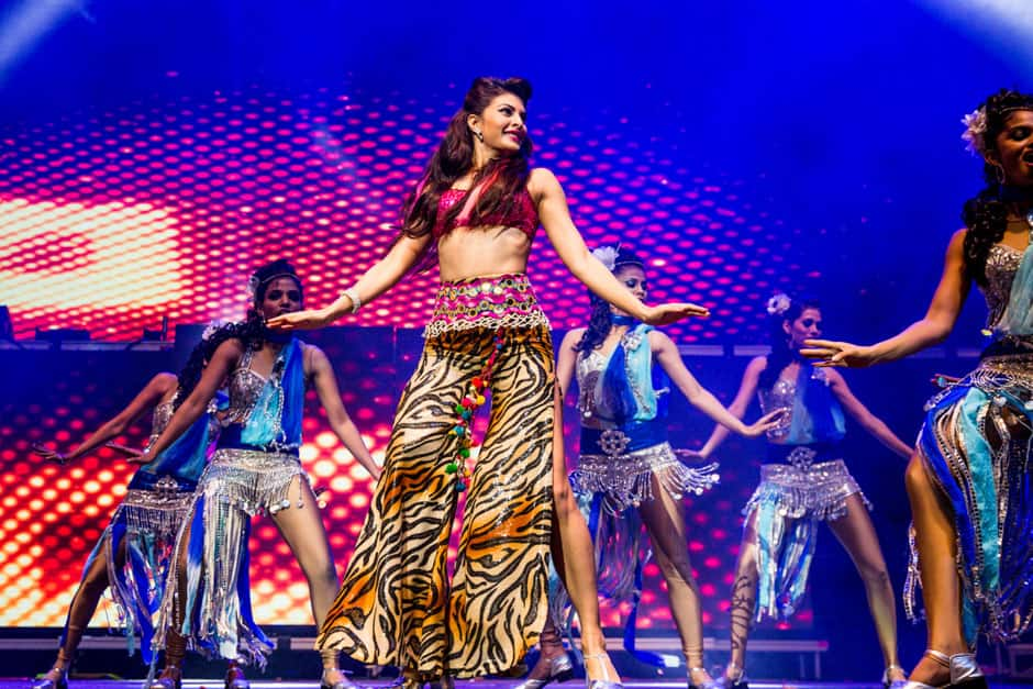 Jacqueline Fernandez during her performance at the gala event.