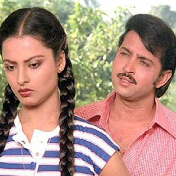 Rekha left the audience in awe by portraying a bubbly character in 'Khubsoorat.'