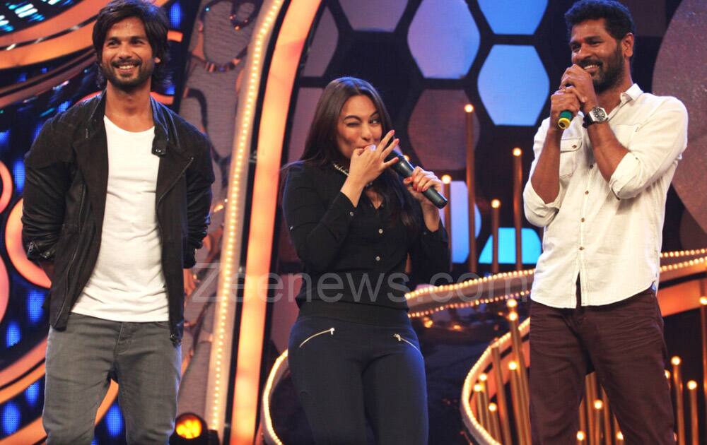 Seeti maaro - Sonakshi, Shahid and Prabhudeva on the finale of Dance Ka Tashan.