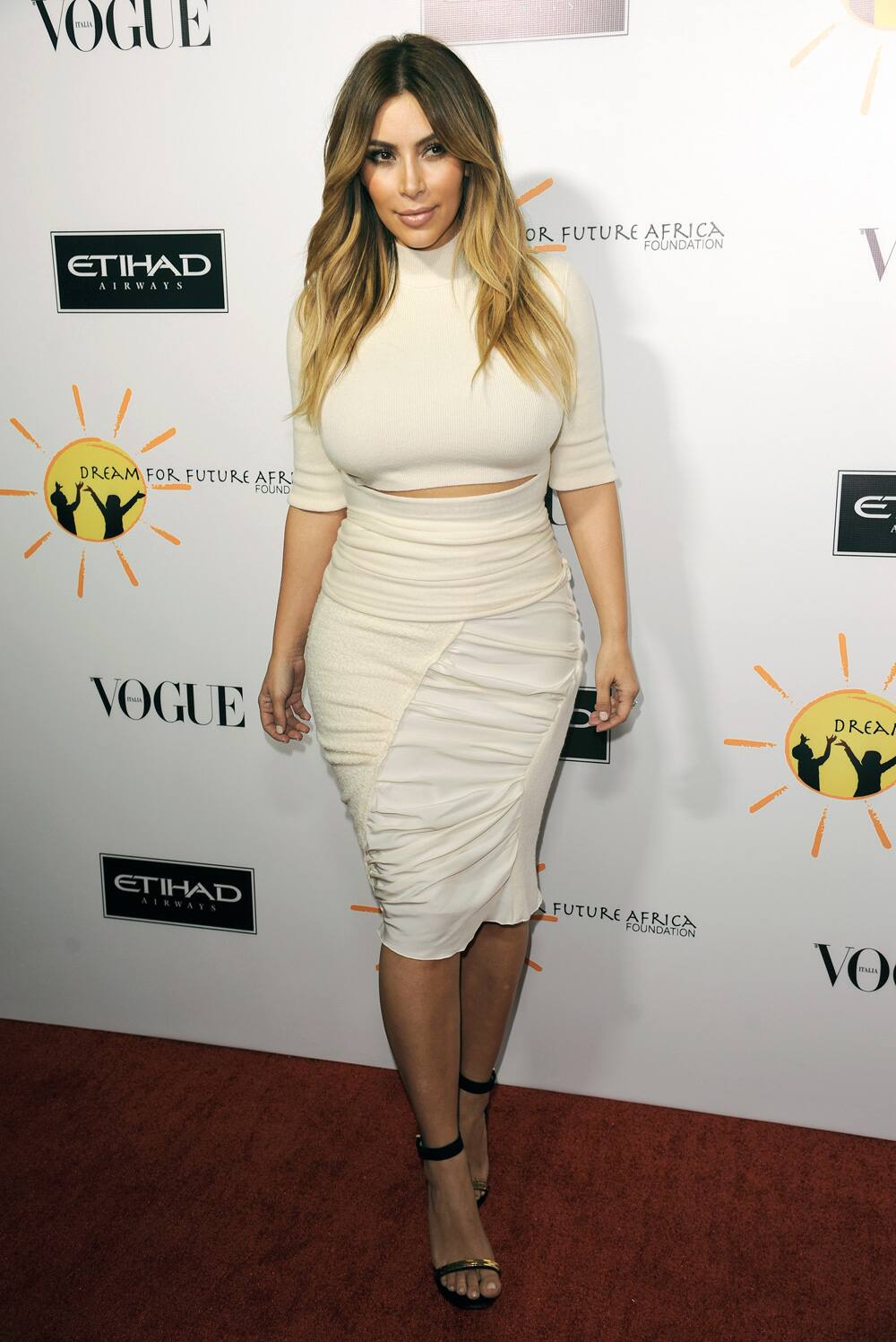 Kim Kardashian arrives at the inaugural Dream for Future Africa Foundation Gala at Spago in Beverly Hills, Calif.