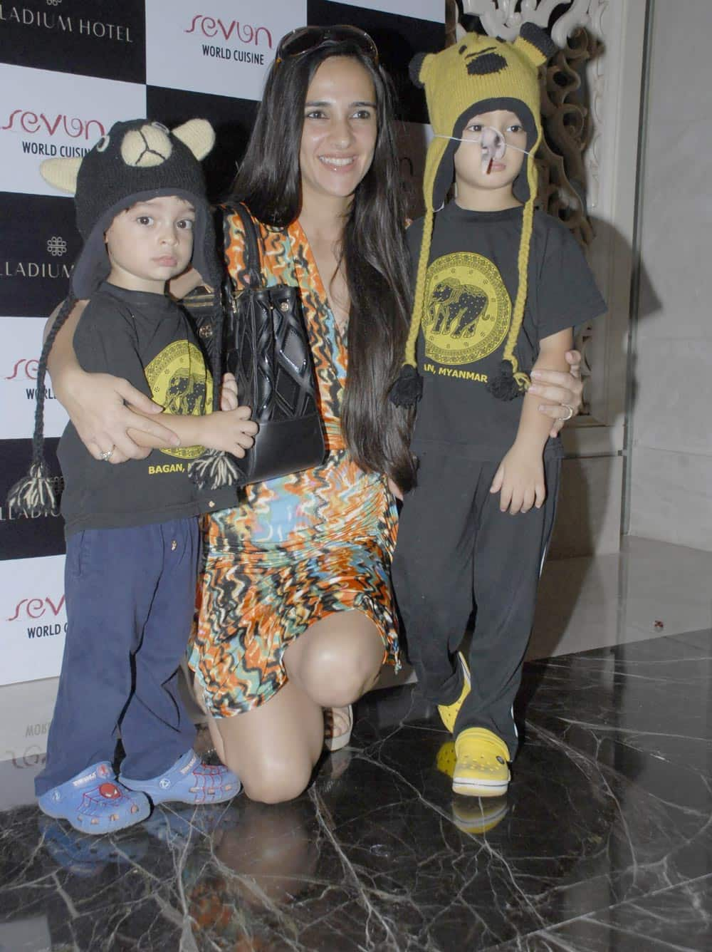 Tara Shrama with sons Zen and Kai