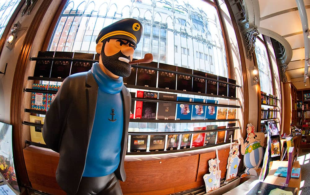 Comic Strip Center: Captain Haddock at the Belgian Comic Strip Center, Brussels. Image Credit: Pieter Heremans.