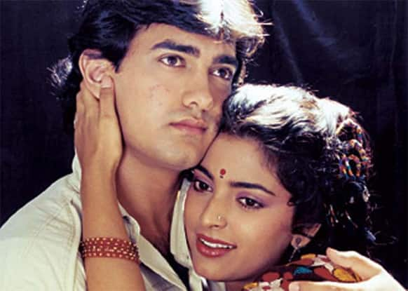 Here’s another sweet picture of Juhi with one of her best co-stars Aamir.