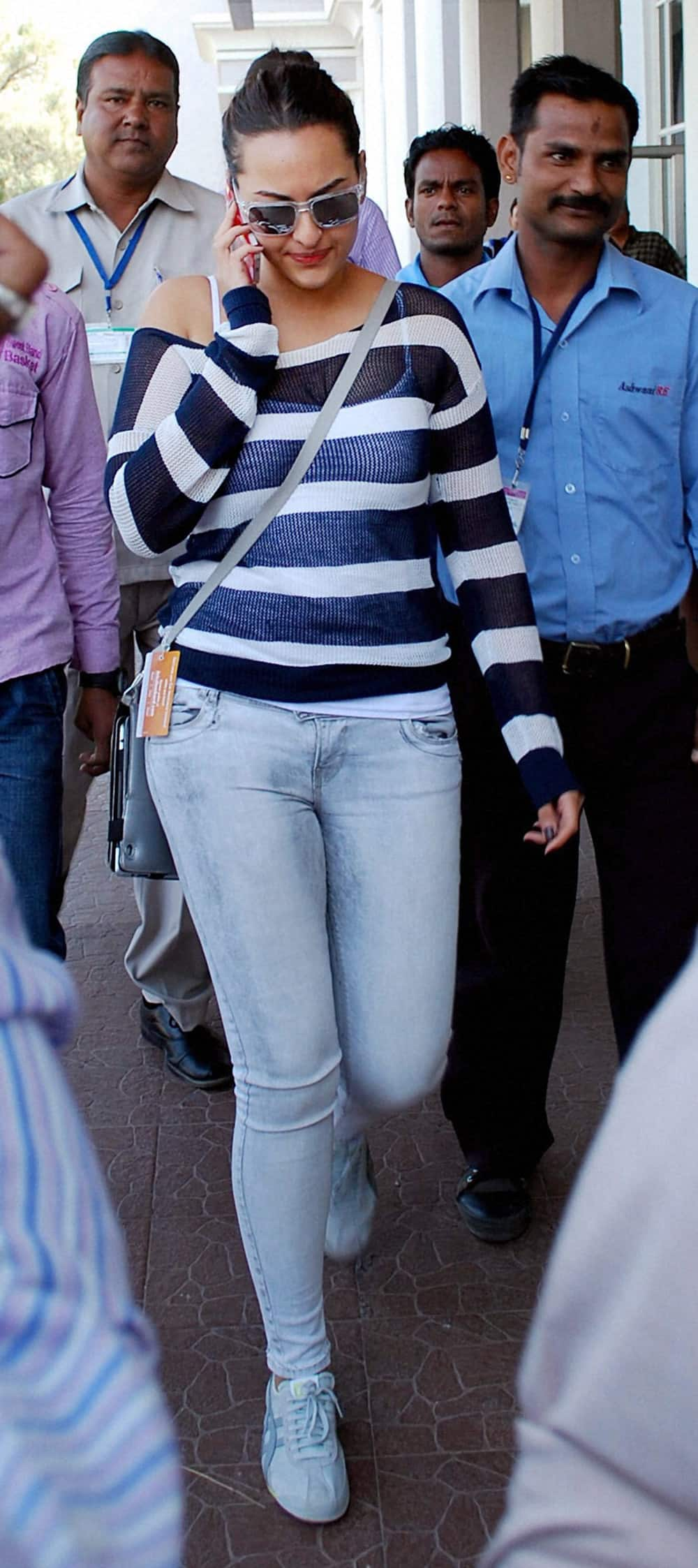 Sonakshi Sinha at the airport in Jodhpur.