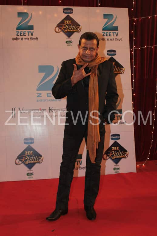 Mithun Da on the Red Carpet of Zee Rishtey Awards.