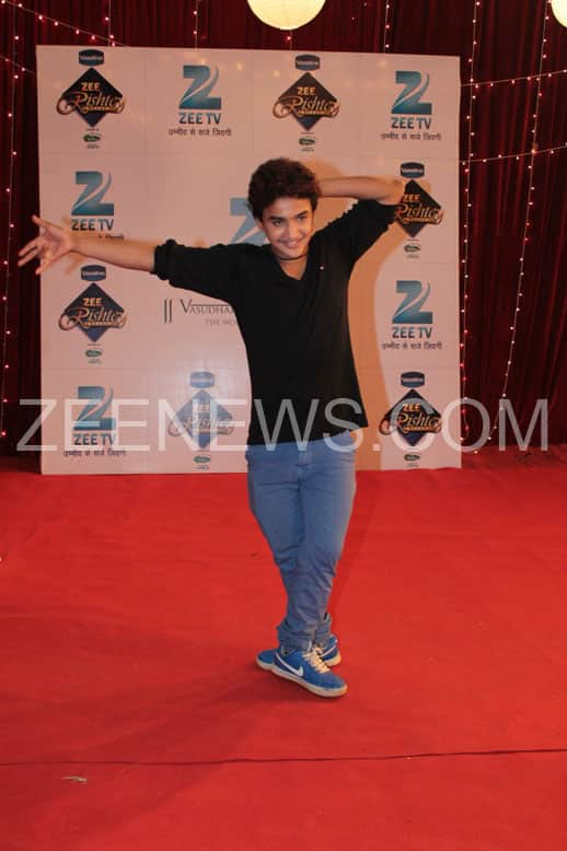 Faisal Khan on the Red Carpet of Zee Rishtey Awards.