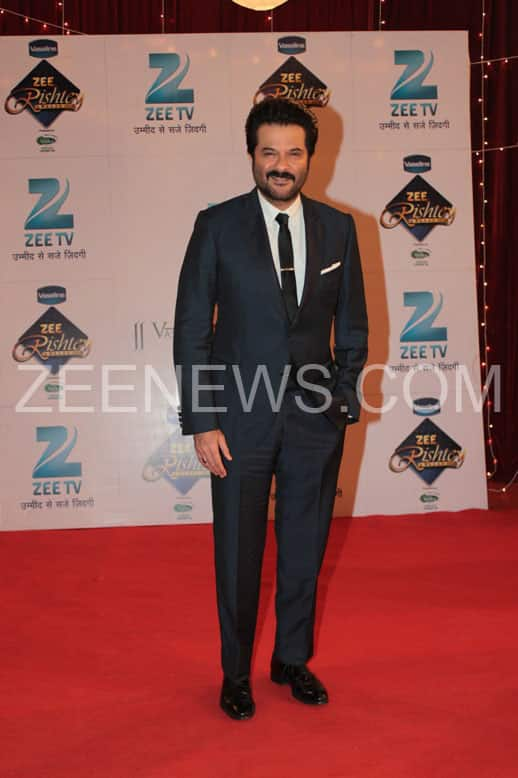 Anil Kapoor on the Red Carpet of Zee Rishtey Awards.