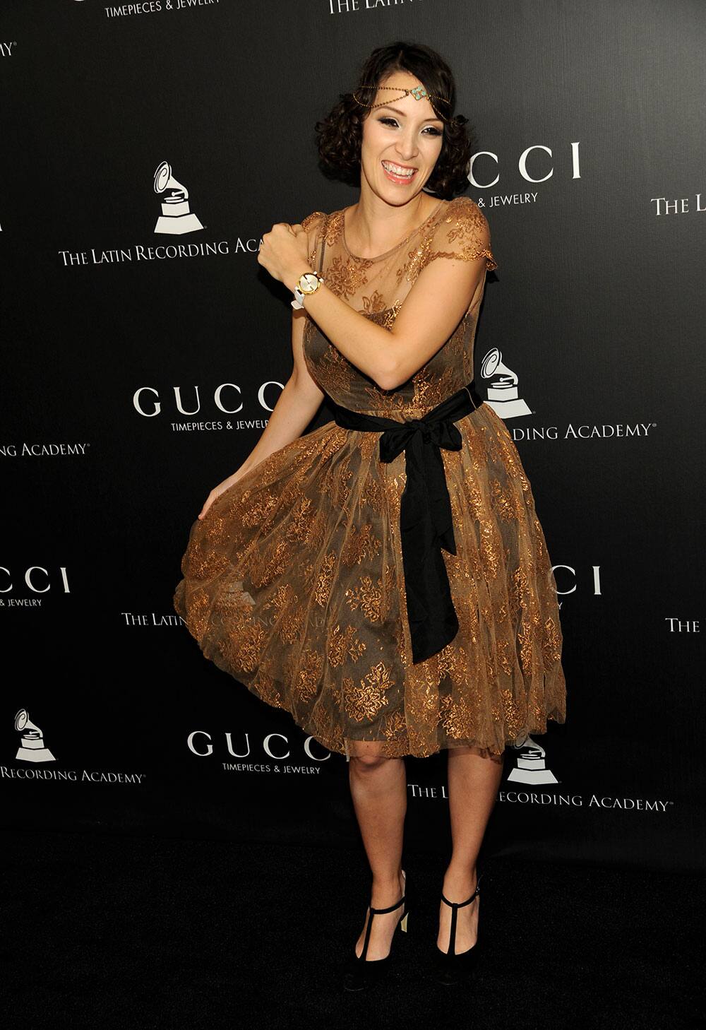 Gaby Moreno arrives at the Latin Recording Academy Person of the Year tribute in Las Vegas.