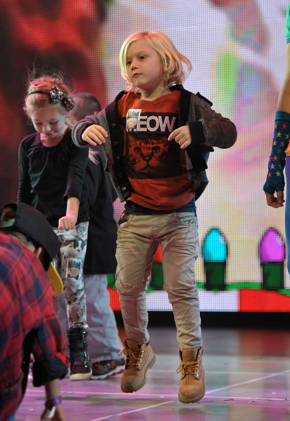 Zuma Rossdale is seen at A Very Awesome Yo Gabba Gabba! Live! Holiday Show, at Nokia Theater, L.A. Live in Los Angeles.