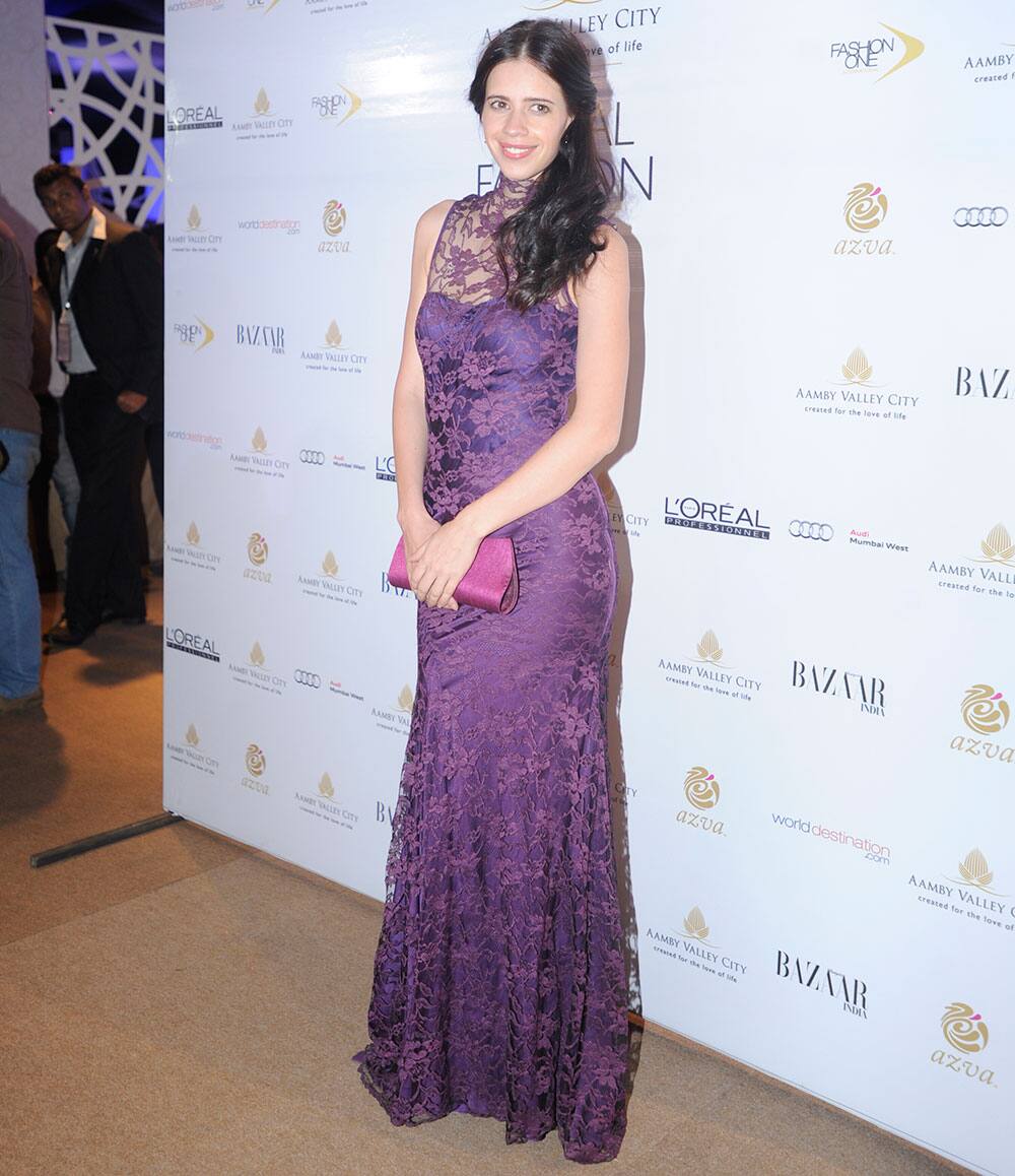 Kalki Koechlin on the second day of Aamby Valley India Bridal Fashion Week (IBFW) 2013 in Mumbai. Pic Courtesy: DNA