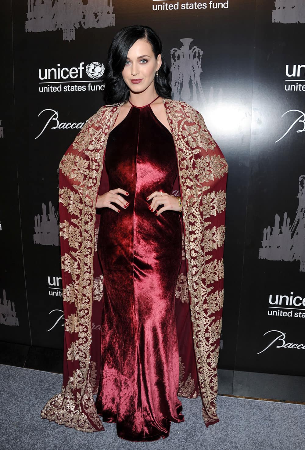 Singer and UNICEF Goodwill Ambassador Katy Perry attends the ninth annual UNICEF Snowflake Ball at Cipriani Wall Street in New York.