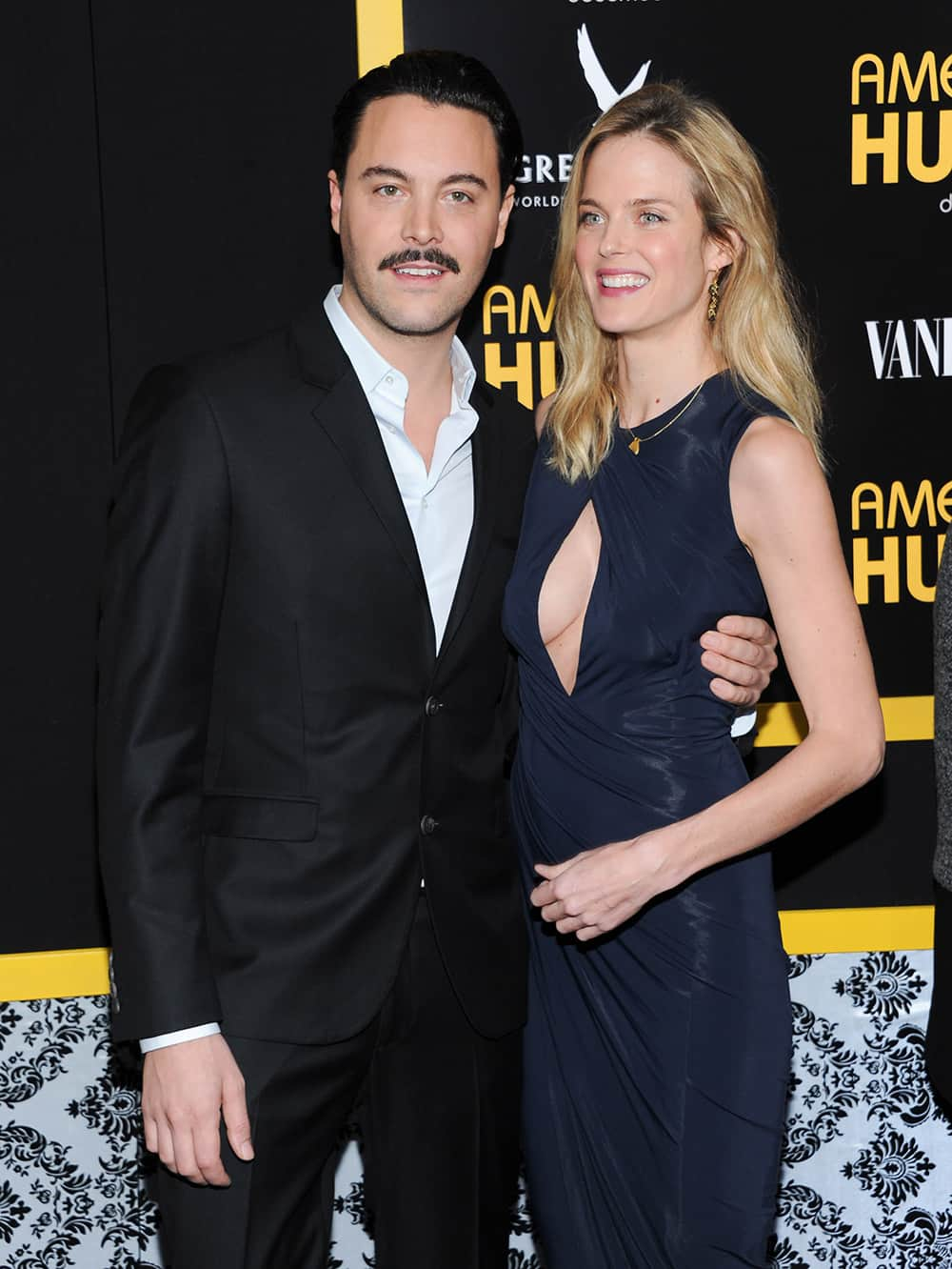 Actor Jack Huston and girlfriend model Shannan Click attend the premiere of 